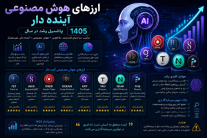 ارزهای هوش مصنوعی آینده دار: پتانسیل رشد در سال 1405